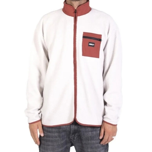 HURLEY Mens Byron Burrrito Track Zip Fleece Jacket  Size (XXL) - Picture 2 of 4